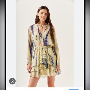 *NWT* RAQUEL ALLEGRA 100% Silk Tie Dye Dress